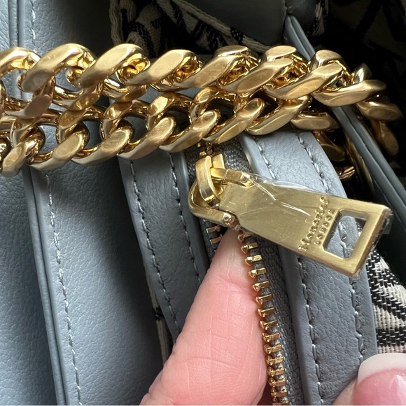 NWT Moncrief of London Cathryn Elegant Blue Quilted Shoulder Bag - Picture 13 of 13